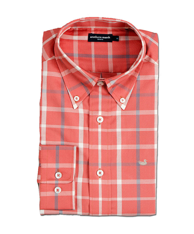 Southern Marsh - The Lafitte Tattersall - Washed Red/Tan