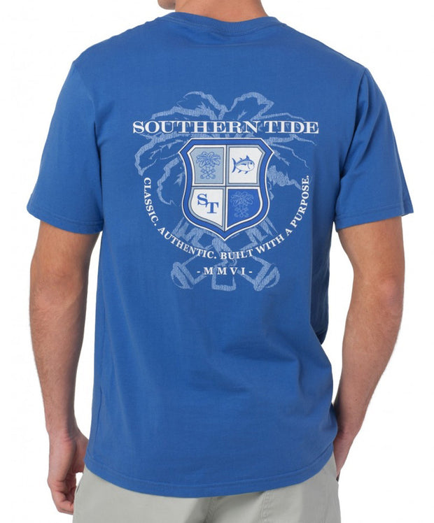 Southern Tide - Heritage Crest T-Shirt - Over Sea Blue