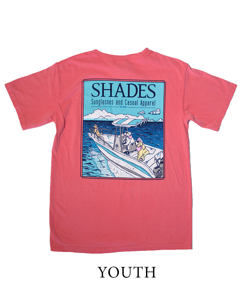 Shades - Youth Dogs On The Boat Tee