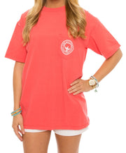 Southern Shirt Co. - Seaside Logo Tee - Sugar Coral Front