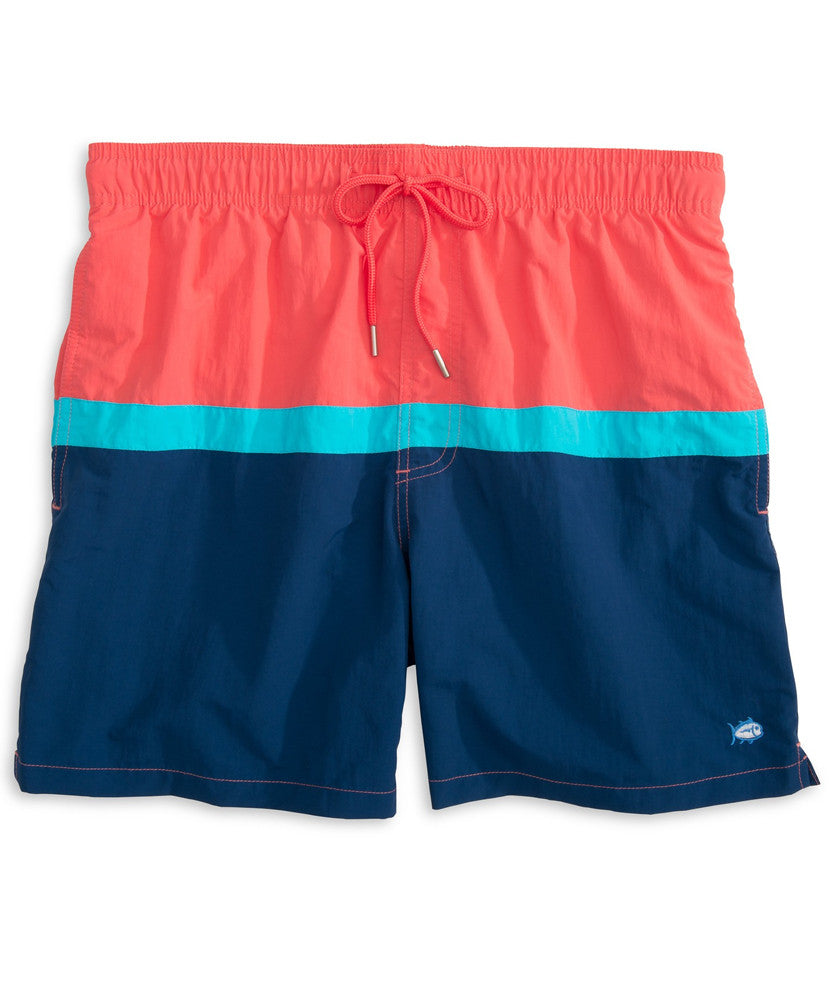 Southern Tide - Color Block Swim Trunk