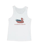 Southern Marsh - Authentic Flag Tank Top - White