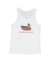 Southern Marsh - Authentic Flag Tank Top - White
