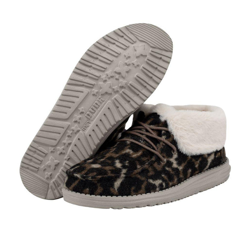 Buckle Hey Dude Britt Shoes Women Leopard Print Womens Hey Dude