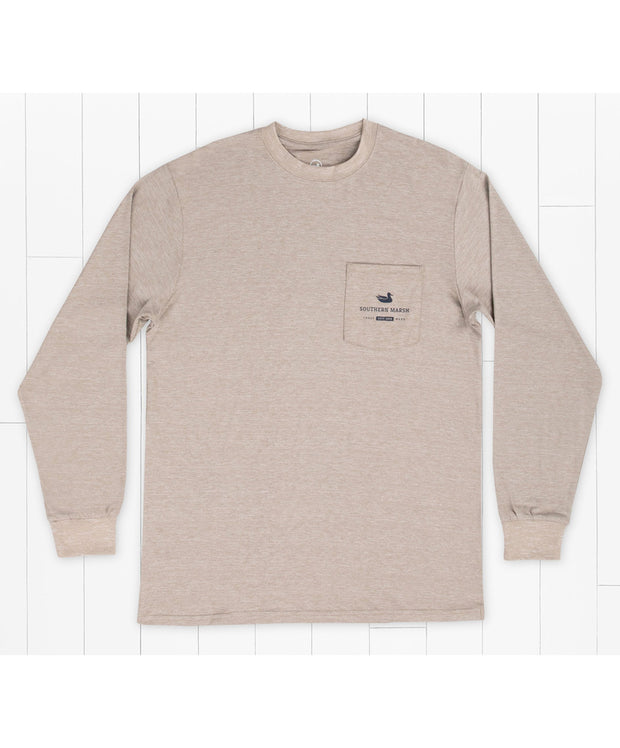 Southern Marsh - FieldTec Heathered Performance LS Tee - Speckled Sunset