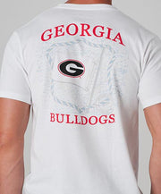 Southern Tide - Collegiate Flag T-Shirt UGA White Back