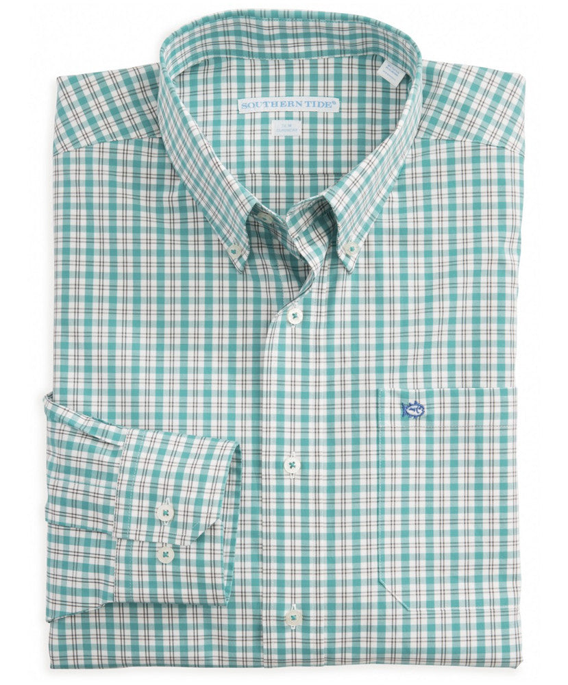 Southern Tide - Port Royal Plaid Sport Shirt - Tidal Wave