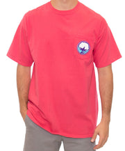 Southern Shirt Co - Tribal Print  Logo T-Shirt - Tropical Red Front
