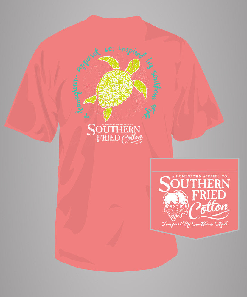 Southern Fried Cotton - Henna Turtle Pocket Tee