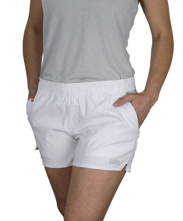 M01 Shorts AFTCO Sirena Hybrid Tech - Pantalones Cortos Para Mujer, Hurrican Women's Fishing Short