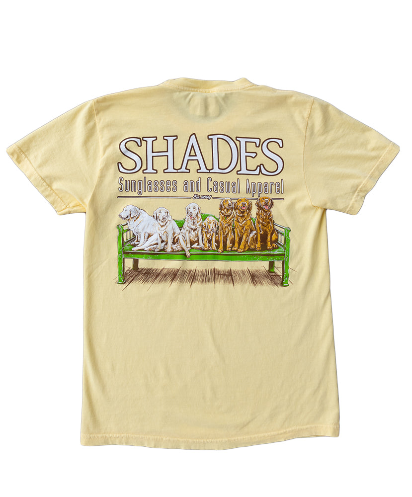 Shades - Dogs On A Bench Tee